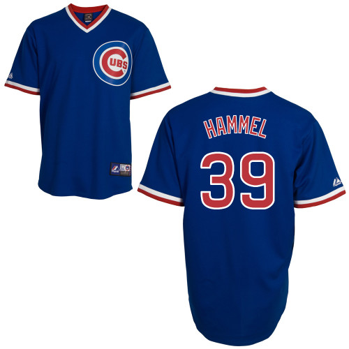Jason Hammel #39 Youth Baseball Jersey-Chicago Cubs Authentic Alternate 2 Blue MLB Jersey